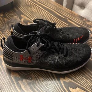 Under Armour Black & Gray UA Threadborne Fortis 3 Running Shoes